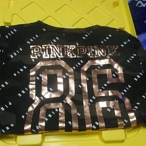 Pink green camo bling t-shirt